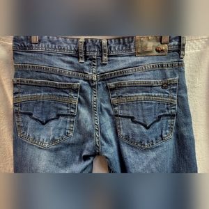 David Bitton Buffalo King-xbasic blue jeans Slim fit Bootcut style Button fly